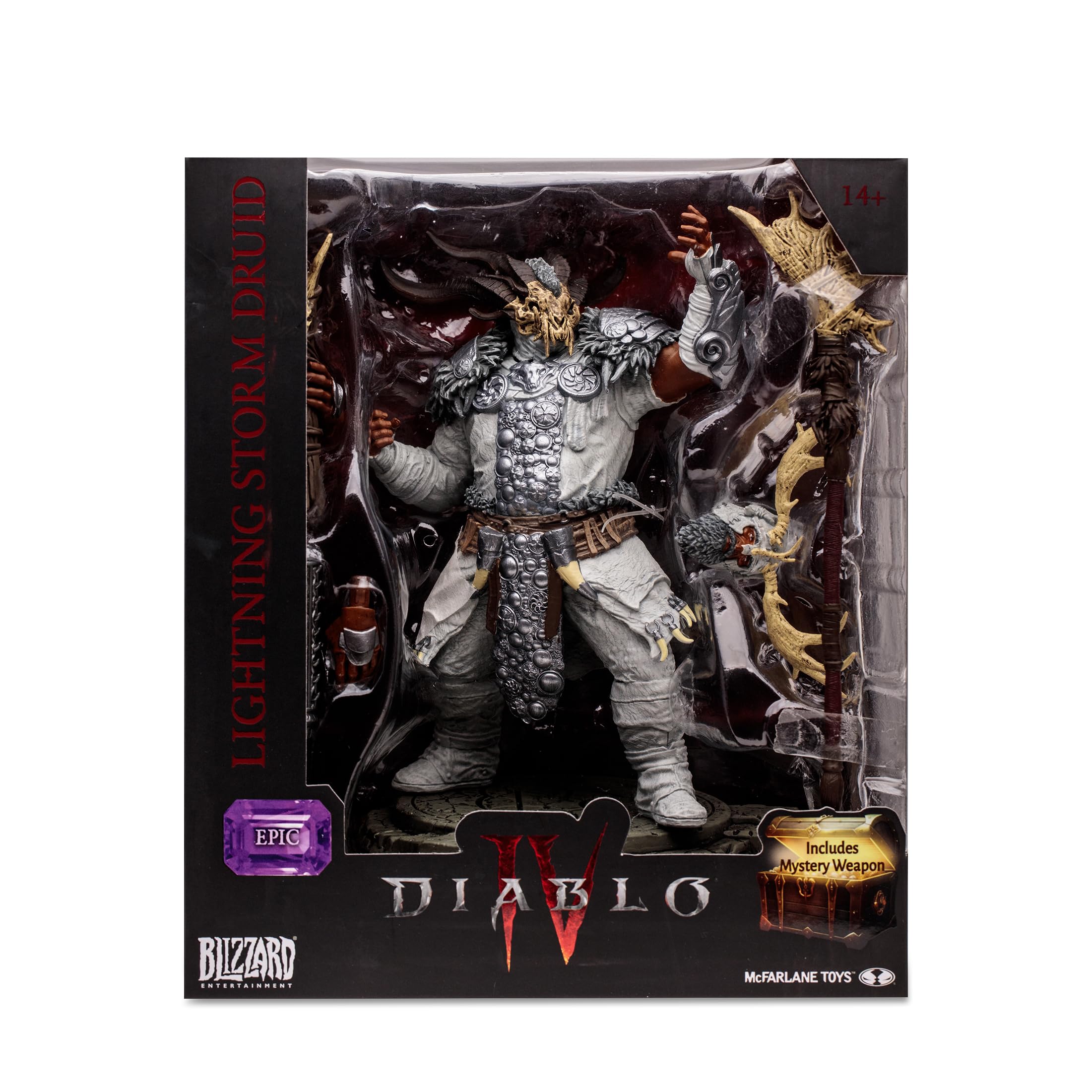 McFarlane Diablo IV Collection Epic Druida Sculpture Video Game 15 cm with Accessories and a Secret Toy Weapon, for Collectors, Ages 14 and Above, Bizak (64386737)