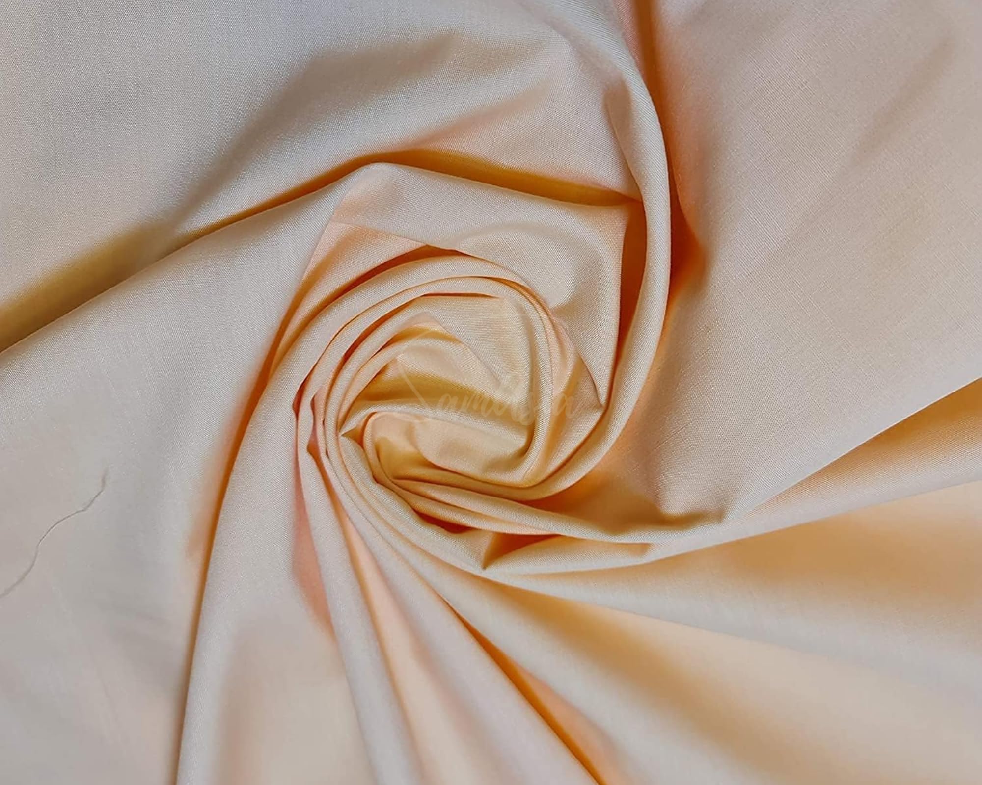 Plain Peach Polycotton Fabric for Dressmaking, Art & Craft, Sewing, Quilting | 45'' - 115 cm Wide| Precut Length 1m