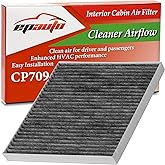 EPAuto CP709 (CF10709) Cabin Air Filter Replacement for Hyundai Accent, Genesis Coupe, Tucson, Veloster, Kia Forte, Forte Kou