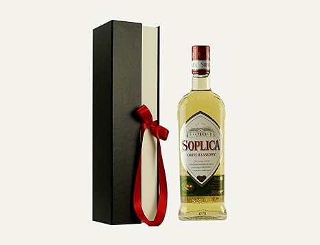 Geschenkidee Soplica Haselnuss in edler Geschenkverpackung | Polnischer Haselnusswodka/-likör | 30%, 0,5 Liter