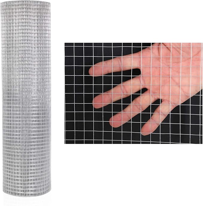 48 x 100 Hardware Cloth 1/4 Inch 23 Gauge Galvanized After Welding