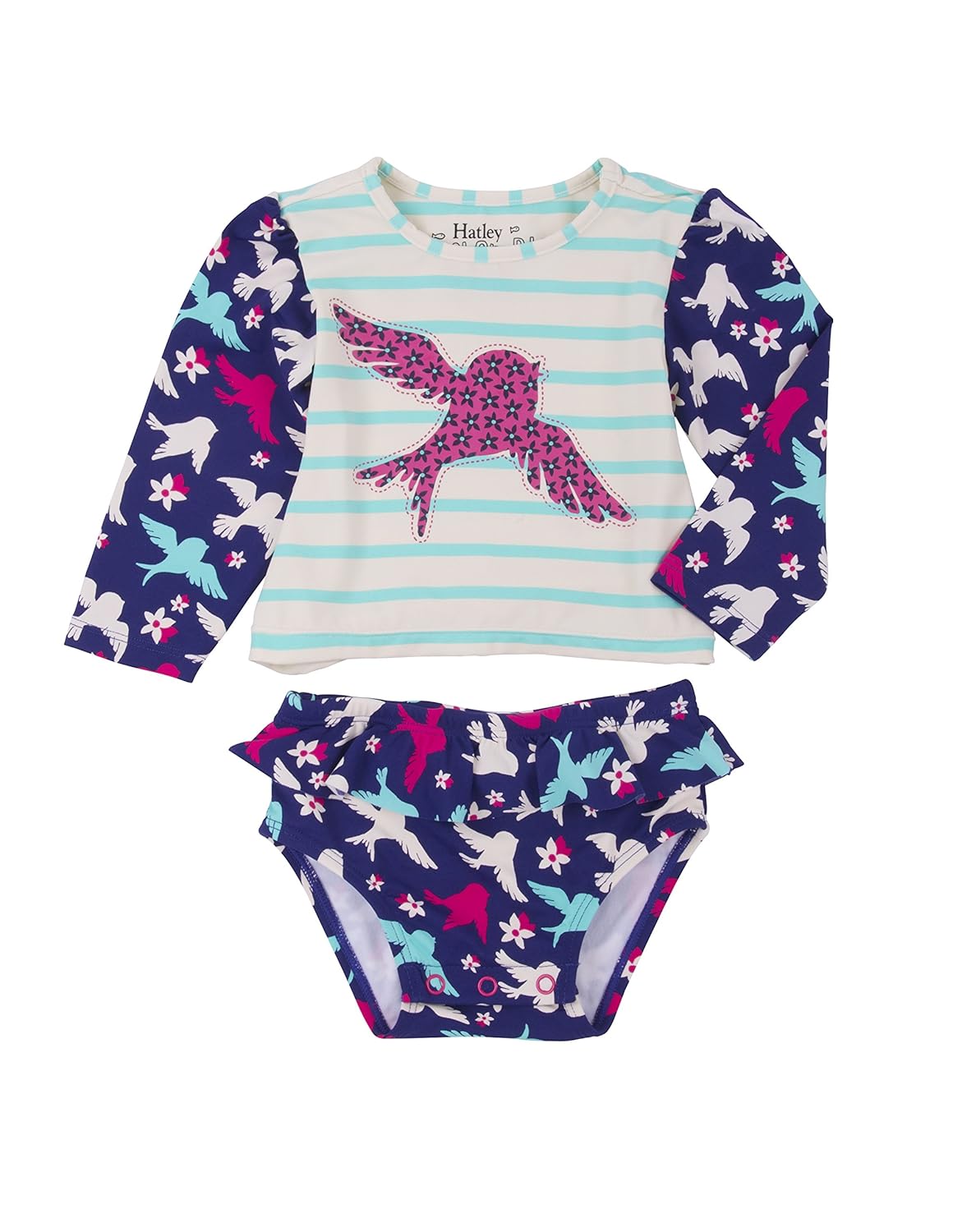Hatley Girls' Baby Rash Guard Set Swim Shirt Amazon.co.uk Clothing