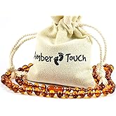 Baltic Amber Necklace for Adult - Natural Amber from Baltic Region, Genuine Baltic Amber (17.7 inch, Cognac)
