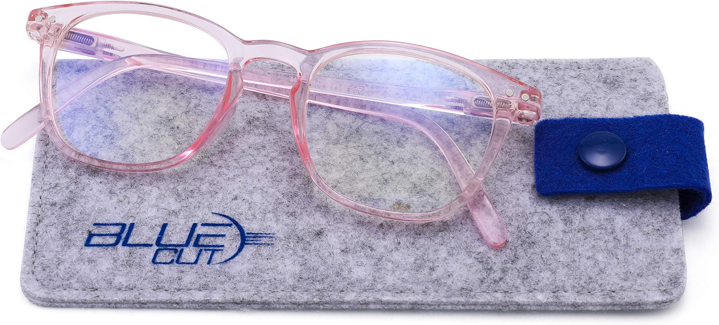 Blue Light Blocking Round Glasses – Anti-Fatigue Computer Glasses Prevent Headaches Gamer Glasses