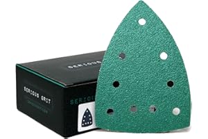 Serious Grit - 40 Grit 4" x 6" Delta (100mm x 150mm) Triangle Sanding Sheets - Fits Festool DTS 400 & Mirka DEOS Delta Sander