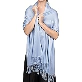 Achillea Soft Silky Pashmina Scarf for Women – Shawl Wrap for Evening Dresses, Bridesmaids, Weddings & Everyday Wear