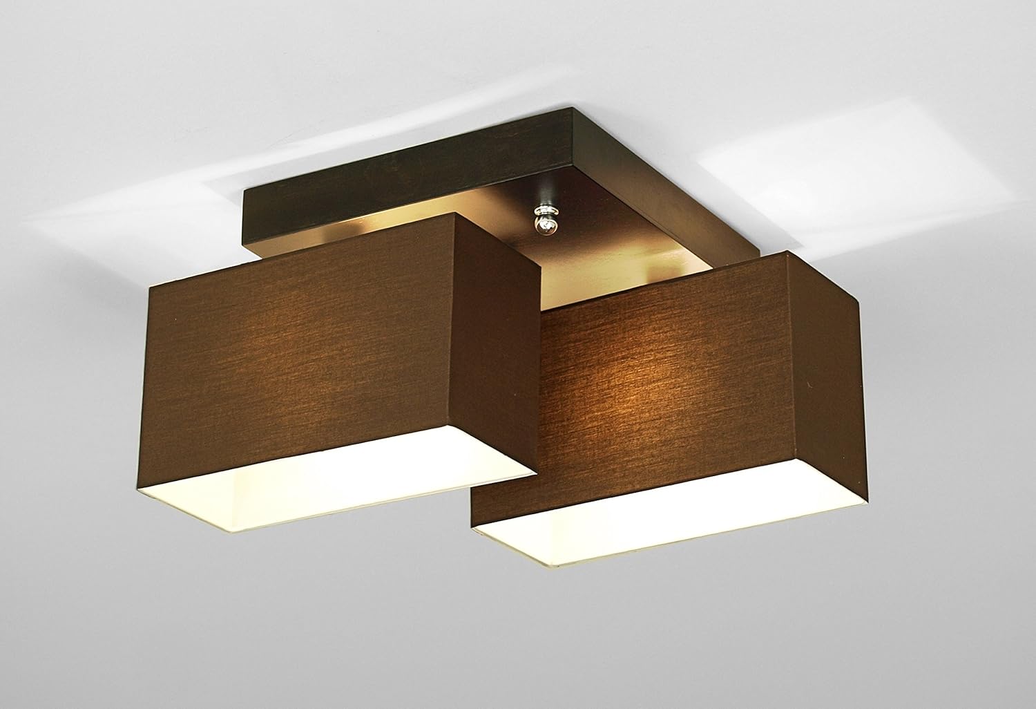 Wero Design Vitoria 001 Ceiling Light Brown Fabric Wenge