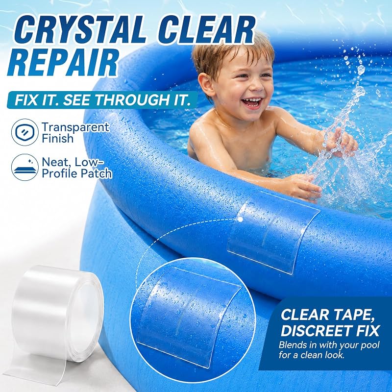 Kit Riparazione Piscina 10x150cm Parches PVC Impermeabili