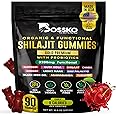 3200 MG Pure Himalayan Shilajit Gummies Organic for Men & Women with Probiotics & Magnesium Ashwagnadha Chaga Turmeric Fulvic Acid 105+ Trace Minerals I Vegan Non-GMO I Lab Tested I 90 Count