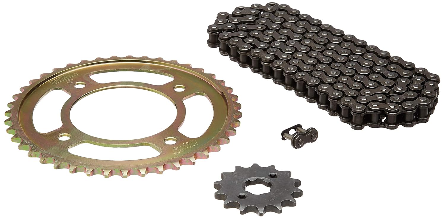 Uno Minda CH5013 Quadra Rivet Chain & Alloy Steel Hardened Sprockets