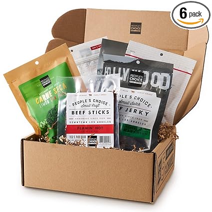 People S Choice Beef Jerky Jerky Box Some Like It Hot Unique Gift For Men Protein Snacks