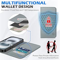 SHIELDON Case for iPhone 16 Plus 6.7" 2024, Genuine