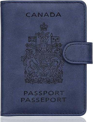 WALNEW RFID Blocking Passport Holder Travel Wallet Cover Case | PU Leather Travel Passport Wallet, Passport Cover for Women Men, Travel Essentials