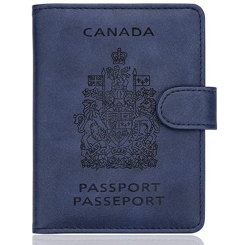 WALNEW RFID Blocking Passport Holder Travel Wallet Cover Case | PU Leather Travel Passport Wallet, Passport Cover for Women Men, Travel Essentials