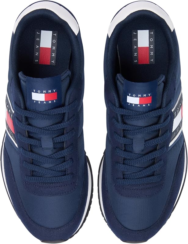 Uomo Sneakers Running Classic Runner con Lacci, Blu (Dark Blue), 41