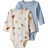 little planet by carter's unisex-baby 2-pack Long Sleeve Bodysuits Made With Organic Cotton