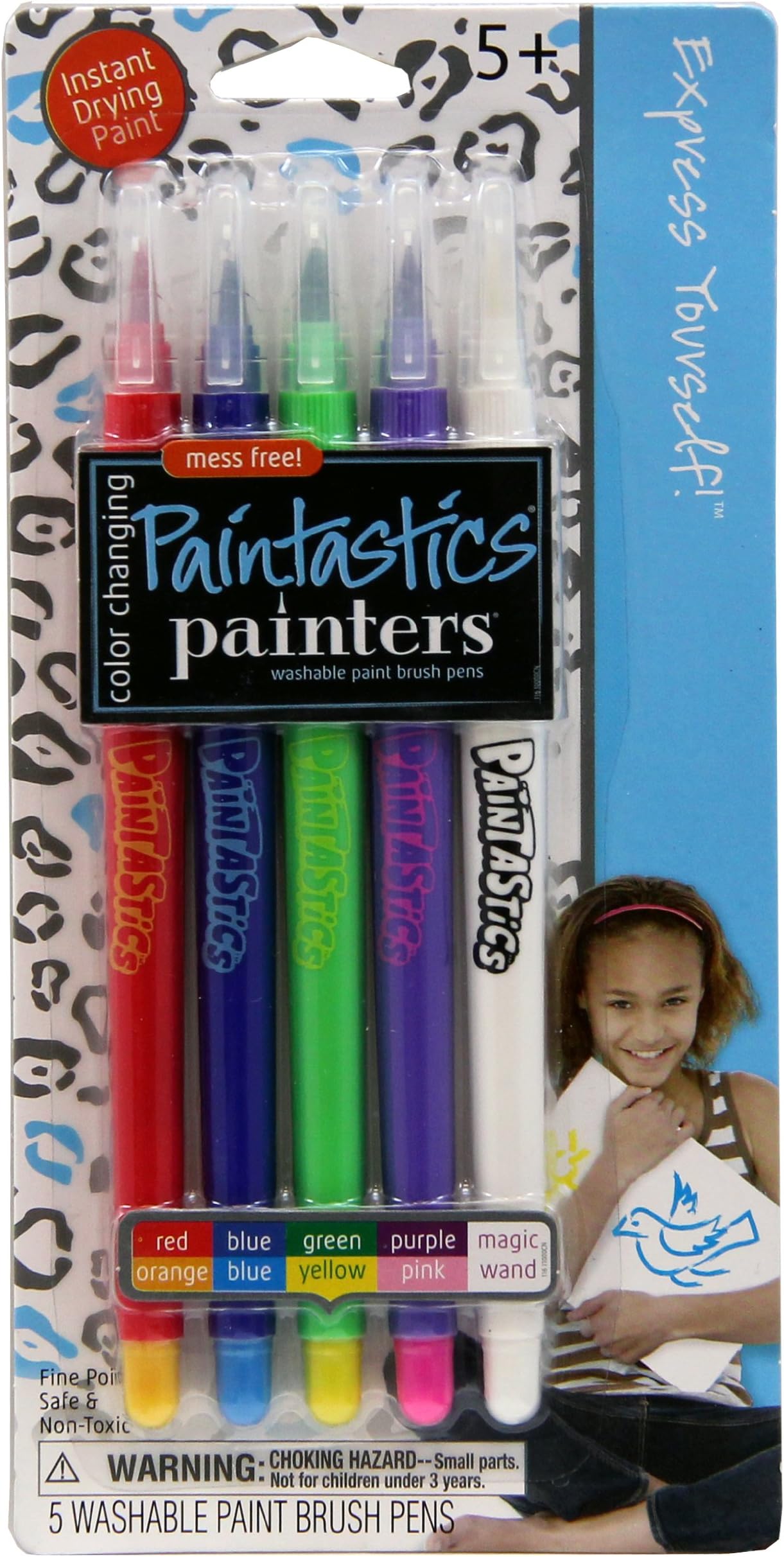 Elmer's Painters Paintastics Paint Brush Pens, Color Changing, Set of 5 Pens (E116) by Elmer's