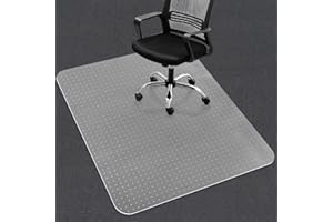 YumHome Office Chair Mat for Carpet Floor, Heavy Duty Desk Chair Mat for Low/No Pile Carpeted Floors, Anti Slip Carpets Protector for Home Office (47" x 59")