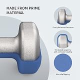 PROIRON Dumbbell Set Neoprene 1kg-10kg 4kg 2x4kg Blue view 3