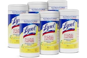 Lysol Disinfecting Surface Wipes, Citrus, 80 Count
