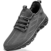 WCIDFY Mens Running Shoes Mesh Breathable Tennis Shoes Lightweight Walking Sneakers Comfortable for Gym