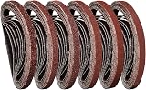 STEBRUAM Sanding Belts 10x330 mm 30 Pcs 40/60/80/120/180/240 Mix