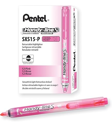 Amazon.com : Pentel Handy-Line S Retractable and Refillable Chisel