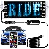 Light Sign for Car, 6.7''x2.7'' Programmable Flexible LED Matrix Panel | Bluetooth, APP Control, Custom Editor Animations, Programmable LED Car Sign