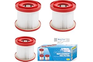 3 Pack 49-90-1900 HEPA Filter Replacement for Milwaukee Vacuum filter M18, compatible with Milwaukee Wet/Dry Vacs M18 2 Gallo