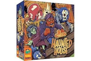 Boxtop Pinball: Haunted House - Exciting Family Pinball Adventure! Fun Monster Themed Tabletop Game for Kids & Adults, Ages 8+, 1-4 Players, 15 Minute Playtime, Made by Pandasaurus Games