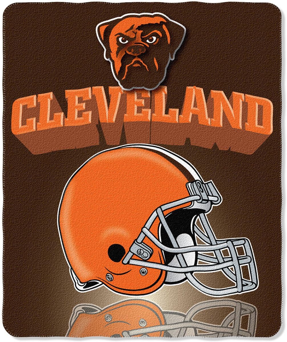 Northwest Cleveland Browns Gridiron Fleece Throw