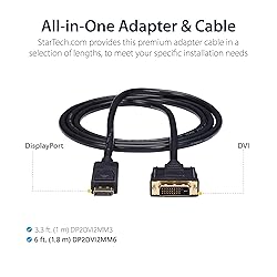 StarTech.com 6ft (1.8m) DisplayPort to DVI
