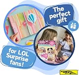 Alligator LOL Surprise Colouring Set 8 Sheets 6 Pencils Reusable Stickers Kids view 5