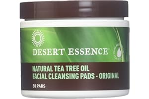 DESERT ESSENCE Facial Cleansing Pads - Tea Tree Oil, 50 pads 2-pack