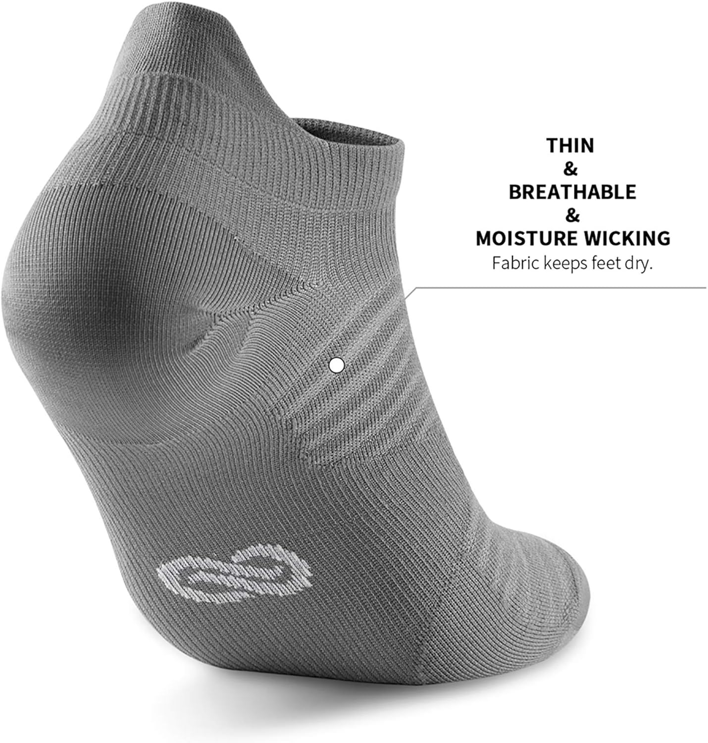 Compression Running Ankle Socks Low Cut(6 Pairs) for Men & Women: Clothing