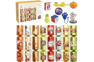 ceiba tree Thanksgiving Crackers Poppers Party Table Favors No Snap No Popping 8 PCS Fall Games Activities for Kids Family with Prizes Gifts Toys & Hats & Joke Sparkle