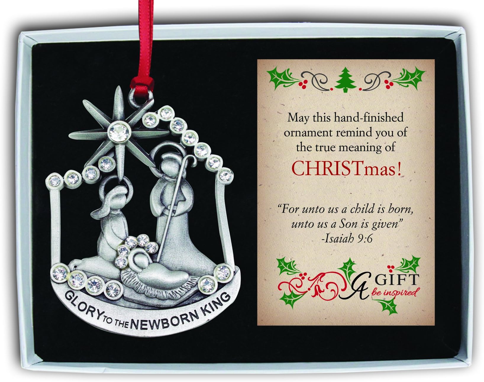 Cathedral ArtKing Nativity (Abbey & CA Gift) Glory to The Newborn Ornament (CO792)