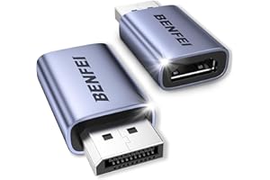 BENFEI 4K DisplayPort to HDMI Adapter 2-Pack, Unidirectional DP 1.2 Computer to HDMI 1.4 Screen Converter Male to Female - Compatible with Laptop, Desktop, Monitor, HDTV, AMD/NVIDIA Graphics