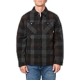 BASS OUTDOOR mens Wool Blend Sherpa Lined Shacket