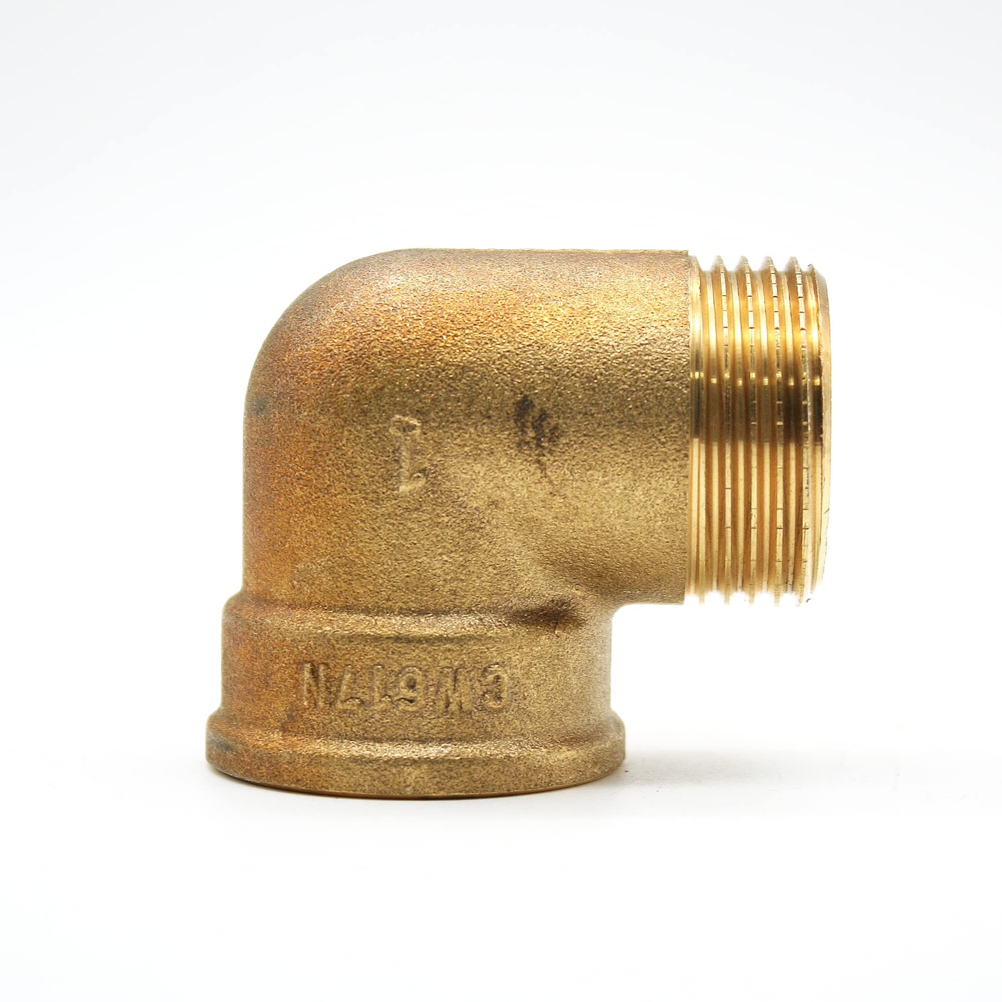 DOJA Barcelona Male Female Brass Elbow 90° - Threaded 3/8″ - Connector for Irrigation Drip, Radiator Plumbing and Compressed Air for Water Pipe Installations, Hose Fitting
