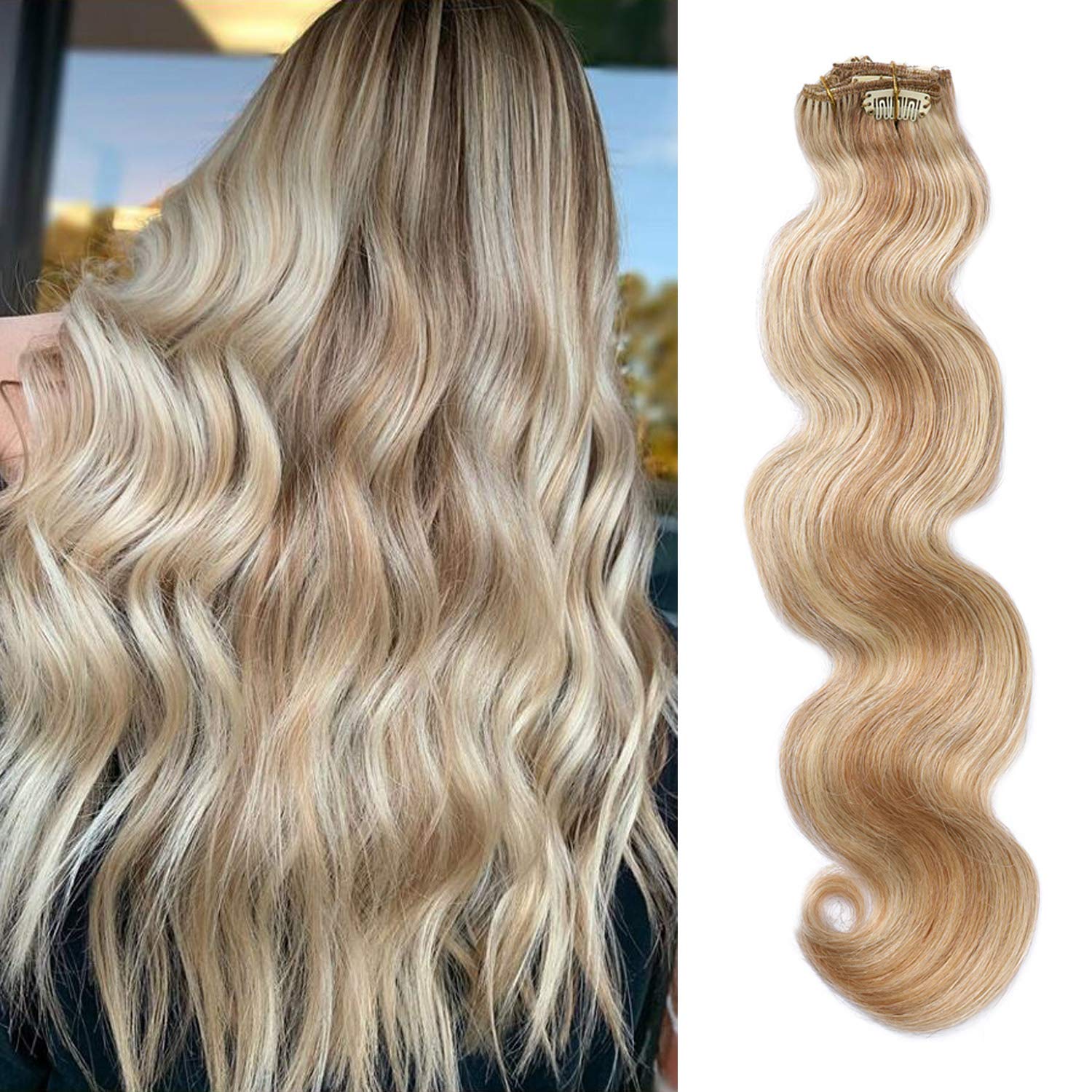 7 pc clip hair extensions