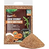 ReptiCasa Loose Coconut Substrate Husk Fibers, 10.5 Quarts Bag, Clean Natural Terrarium Bedding for Reptiles, Amphibians, or