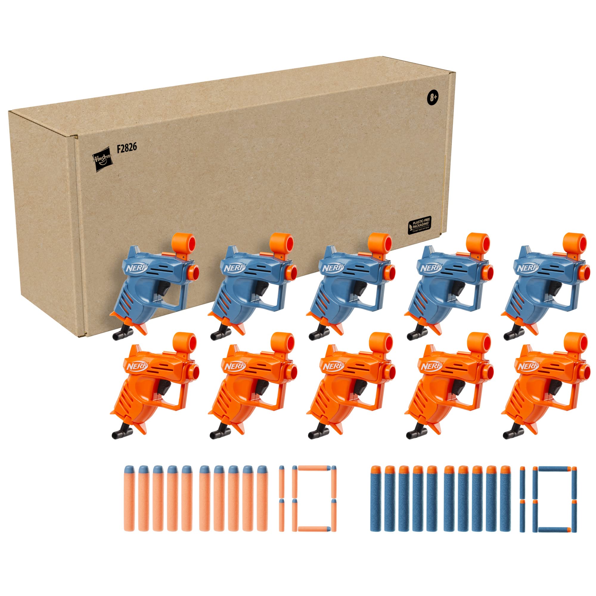 Nerf Elite Ace SD-1 Party Pack, 10 Blasters, 20 Darts, 8 Year Old Boys & Girls & Up (Amazon Exclusive)