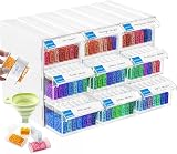 ARTDOT Diamond Art Storage Boxes 315 Slots 9-Drawer Set Craft Organizer