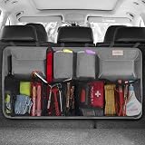 SURDOCA Hanging Car Boot Organiser XL Grey 600D Oxford Storage Bag