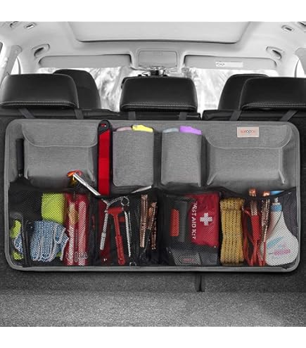 Car Trunk Organizer, Super Capacity Backseat Car Organizer For SUV/Truck/MPV(42"*18 - View #9