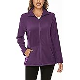 Hibelle Women's Outdoor Full-Zip Thermal Fleece Jacket with Pockets