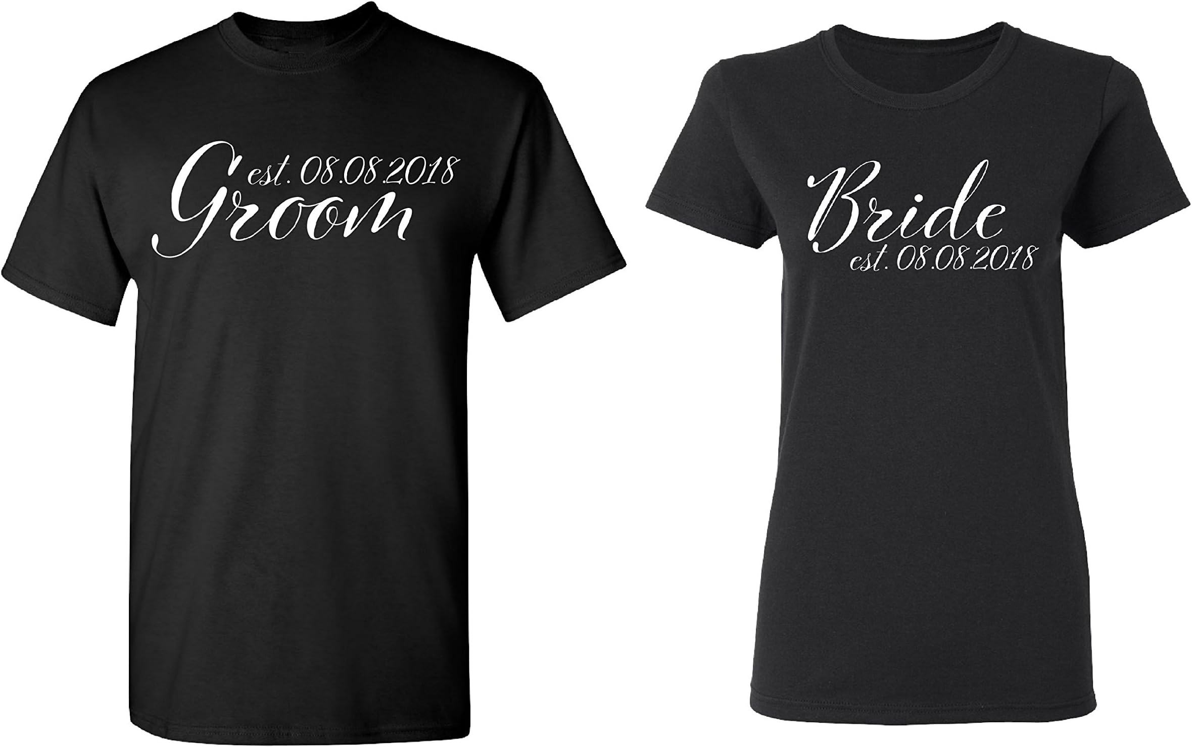 Groom - Bride Personalized Couple Matching Shirts Married Custom Valentines Day