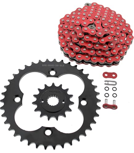 thumbnail image 2 of Yamaha 1991-1996 WR250 / 1991-1993 YZ250 Gold O Ring Chain & Sprocket... 2 of 9