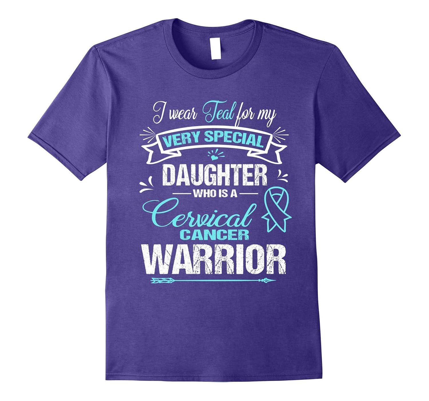 Cervical Cancer Awareness Tee: I Wear Teal For My Daughter-ANZ